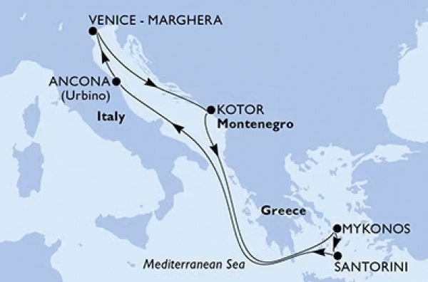 Helló GÖRÖGORSZÁG! MSC Lirica csoportos hajóút magyar idegenvezetővel | 2025. május 3-10. | Ajándék két kirándulással!