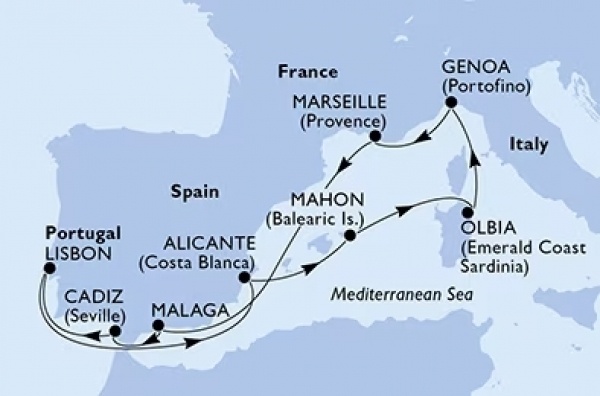 Helló PORTUGÁLIA! MSC Musica csoportos hajóút magyar idegenvezetővel | 2025. április 25. - május 6.