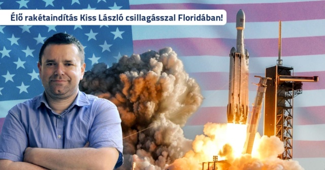 Élő rakétaindítás Kiss László csillagásszal Floridában a nyári szünetben!